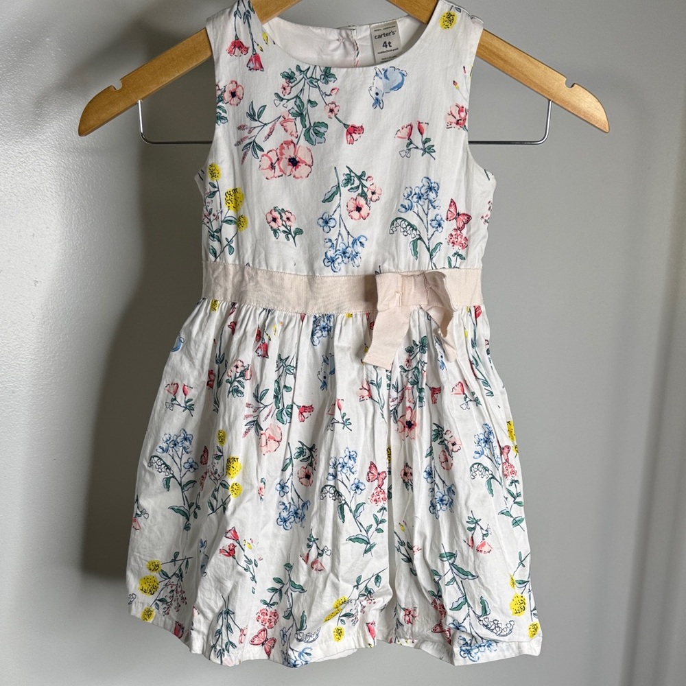 Carter's White Floral Kids Dress